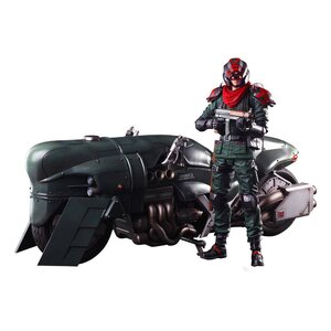Preorder: Final Fantasy VII Remake Play Arts Kai Action Figure & Vehicle Shinra Elite Security Officer & Bike
