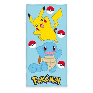 Preorder: Pokemon Velour Pikachu & Squirtle 75 x 150 cm