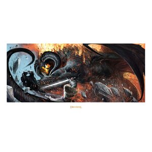 Preorder: Lord of the Rings Art Print The Battle of the Peak 59 x 30 cm