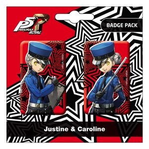 Preorder: Persona 5 Royal Pin Badges 2-Pack Justine & Caroline
