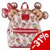 Disney by Loungefly Backpack & Headband Set Mickey & Friends Gingerbread Cookie AOP