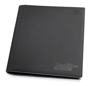 Ultimate Guard 12-Pocket QuadRow Portfolio XenoSkin Black