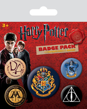 Harry Potter Pin Badges 5-Pack Hogwarts