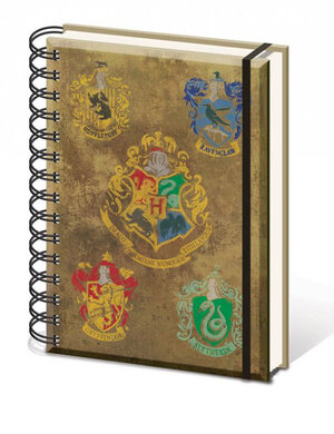 Harry Potter Notebook A5 Hogwart's Crests