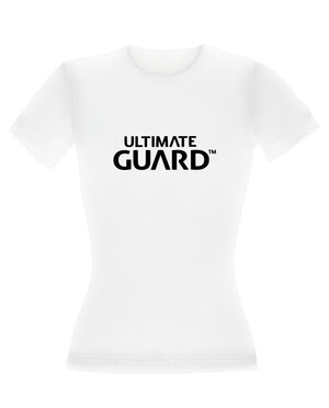 Ultimate Guard Ladies T-Shirt Wordmark White Size S
