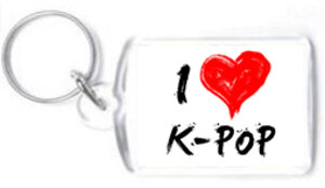 Brelok akrylowy I love K-POP ver #01