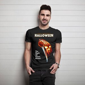 Halloween T-Shirt Film Poster  Size M