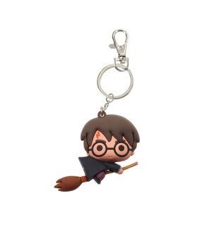 Harry Potter Rubber Keychain Harry Potter & Broom Nimbus 7 cm