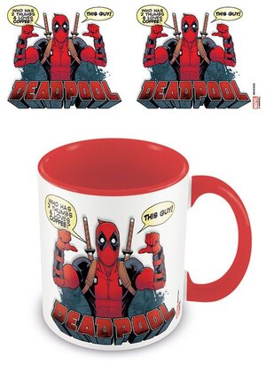 Deadpool Coloured Inner Mug 2 Thumbs