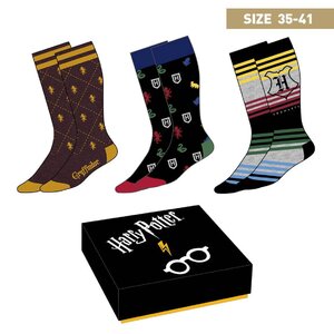 Harry Potter Socks 3-Pack Crests 35-41
