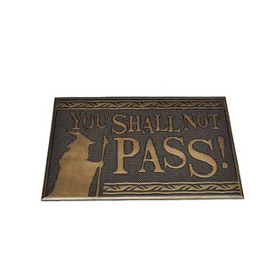 Lord of the Rings Doormat You Shall Not Pass 40 x 60 cm