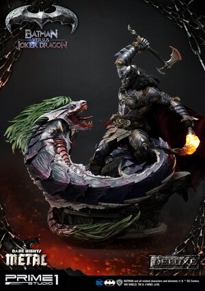 Preorder: Dark Nights: Metal Statue Batman Versus Joker Dragon Deluxe Ver. 87 cm