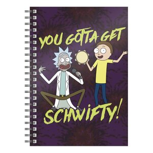Rick & Morty Notebook Get Schwifty