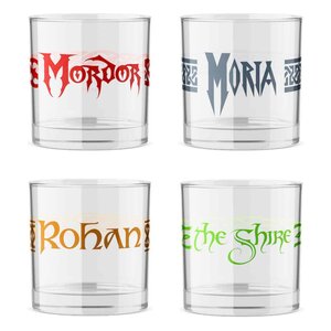 Lord of the Rings Shotglass 4-Pack