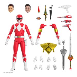 Preorder: Mighty Morphin Power Rangers Ultimates Action Figure Red Ranger 18 cm