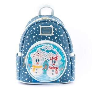 Disney by Loungefly Backpack Snowman Minnie & Mickey Snow Globe