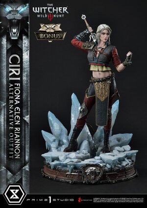 Preorder: Witcher 3 Wild Hunt Statue 1/4 Cirilla Fiona Elen Riannon Alternative Outfit Deluxe Bonus Version 55 cm