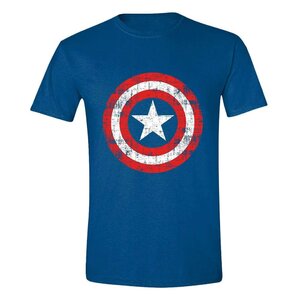 Marvel T-Shirt Captain America Cracked Shield Size M
