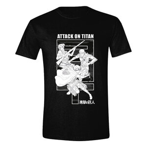 Attack on Titan T-Shirt Monochrome Trio Size M