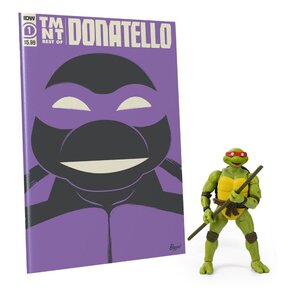 Teenage Mutant Ninja Turtles BST AXN x IDW Action Figure & Comic Book Donatella Exclusive 13 cm