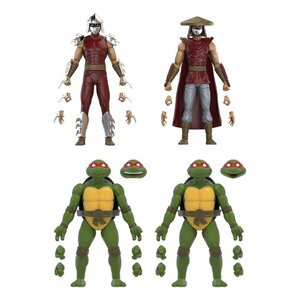 Preorder: Teenage Mutant Ninja Turtles BST AXN Action Figure 4-Pack Mirage Comics Shredder & Turtles Exclusive 13 cm