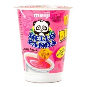 Hello Panda ciastka z dipem - truskawka