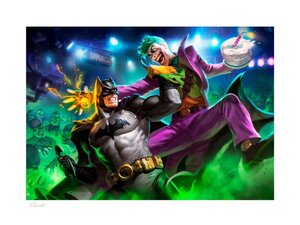 Preorder: DC Comics Art Print Batman vs The Joker 46 x 61 cm - unframed