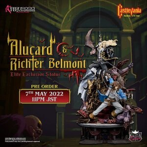 Preorder: Castlevania: Symphony of the Night Elite Exclusive Statue 1/6 Alucard & Richter Belmont 91 cm