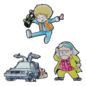 Preorder: Back to the Future Pin Badge Set Limited Japanese Edition