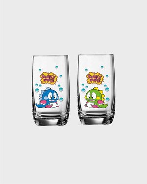 Preorder: Bubble Bobble Drinking Glass Set Bub & Bob