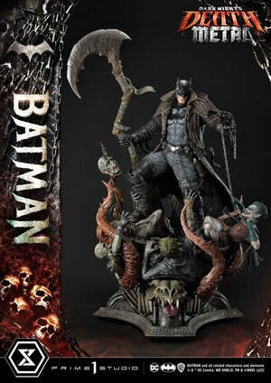 Preorder: Dark Knights: Metal Statue 1/3 Death Metal Batman 105 cm