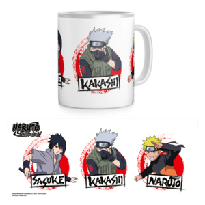 Kubek Naruto Shippuden - Sasuke, Kakashi, Naruto