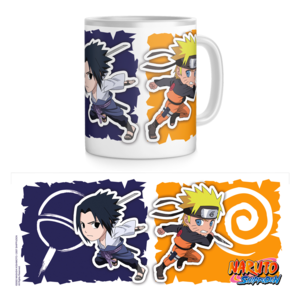 Kubek Naruto Shippuden - Chibi Sasuke vs Naruto