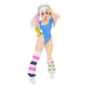 Super Sonico PVC Statue Super Sonico Concept Figure 80's/Another Color/Blue Ver. 18 cm