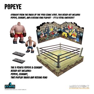 Preorder: Popeye 5 Points Deluxe Figure Set Popeye & Oxheart 9 cm