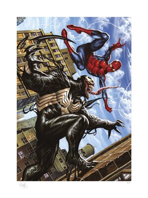 Preorder: Marvel Art Print Spider-Man vs Venom 46 x 61 cm - unframed