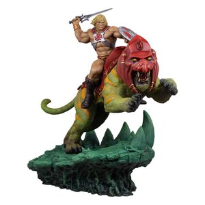 Preorder: Masters of the Universe Statue He-Man and Battle Cat Classic Deluxe 59 cm