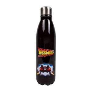 Back to the Future Water Bottle Burning Rubber