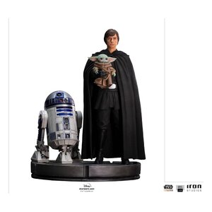 Preorder: Star Wars The Mandalorian Legacy Replica Statue 1/4 Luke Skywalker, R2-D2 & Grogu 54 cm