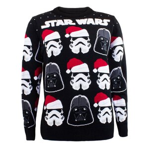 Preorder: Star Wars Sweatshirt Christmas Jumper Darth Vader / Stormtrooper Size XL