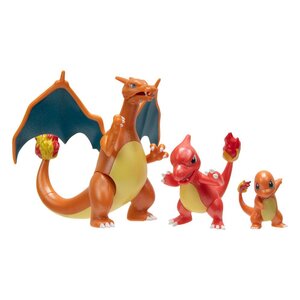 Preorder: Pokémon Select Action Figures 3-Pack Evolution Charmander , Charmeleon , Charizard