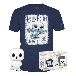 Harry Potter POP! & Tee Box Hedwig Size M
