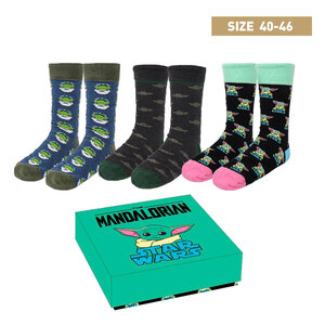 Star Wars: The Mandalorian Socks 3-Pack Grogu 40-46