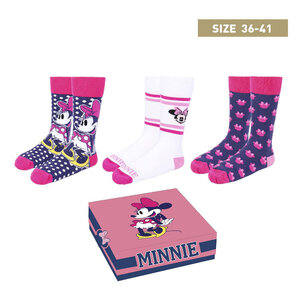 Disney Socks 3-Pack Minnie Mouse 36-41