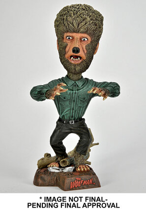 Preorder: Universal Monsters Head Knocker Bobble-Head Wolf Man 20 cm