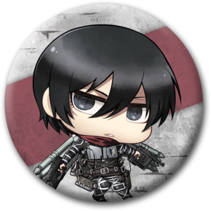 Przypinka Atak Tytanów - Mikasa