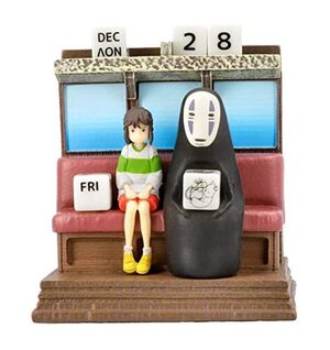 Preorder: Spirited Away Statue Three-wheeler Diorama / Calendar Take Unabara Train 11 cm