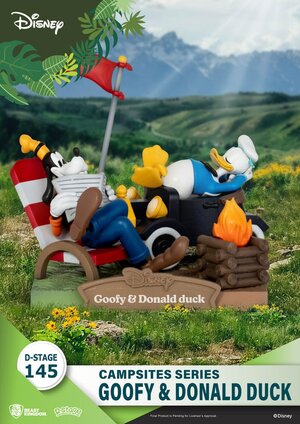 Preorder: Disney D-Stage Campsite Series PVC Diorama Goofy & Donald Duck 10 cm