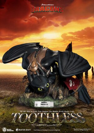 Preorder: How To Train Your Dragon Master Craft Statue Toothless 24 cm