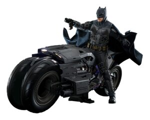 Preorder: The Flash Movie Masterpiece Action Figure wih Vehicle 1/6 Batman & Batcycle Set 30 cm